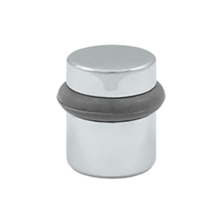 Patioplus 1.5 in. Round Universal Floor Bumper, Bright Chrome - Solid PA590290